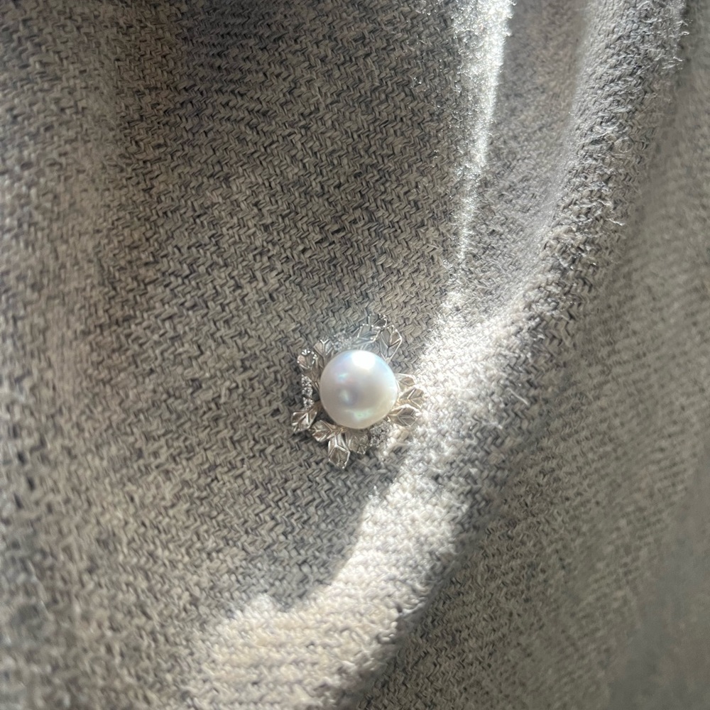 Natural Silver Blue Australian South Sea Pearl Pendant